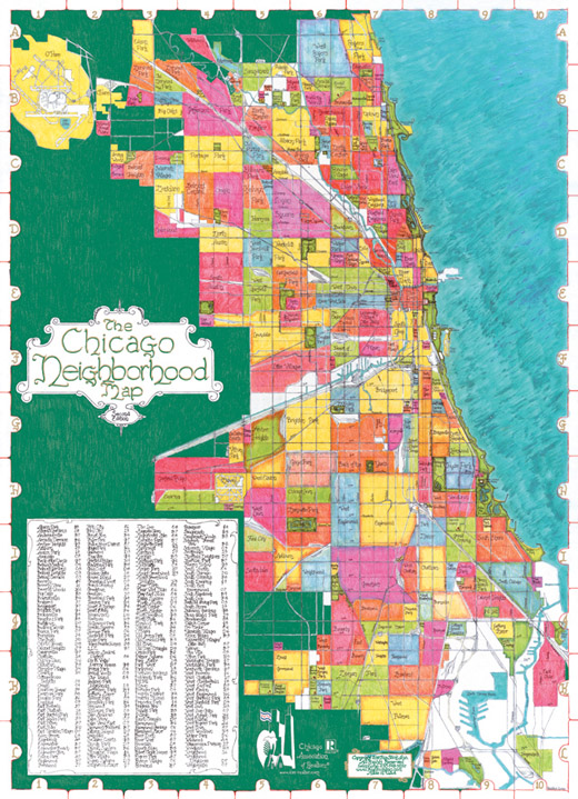 chicago street grid map